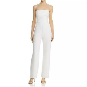 Aidan Mattox White Jumpsuit NWT 8